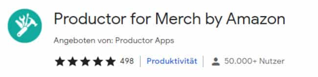 productor Daniel Gaiswinkler ECommerce mit Print on Demand Productor for Merch by Amazon Chrome Extension