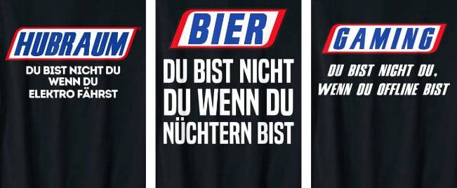 snickers Daniel Gaiswinkler ECommerce mit Print on Demand Snickers Designs auf Merch by Amazon
