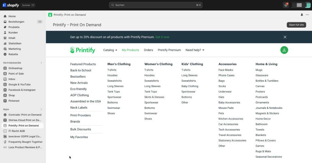 Printfiy - Shopify-Print-on-Demand App