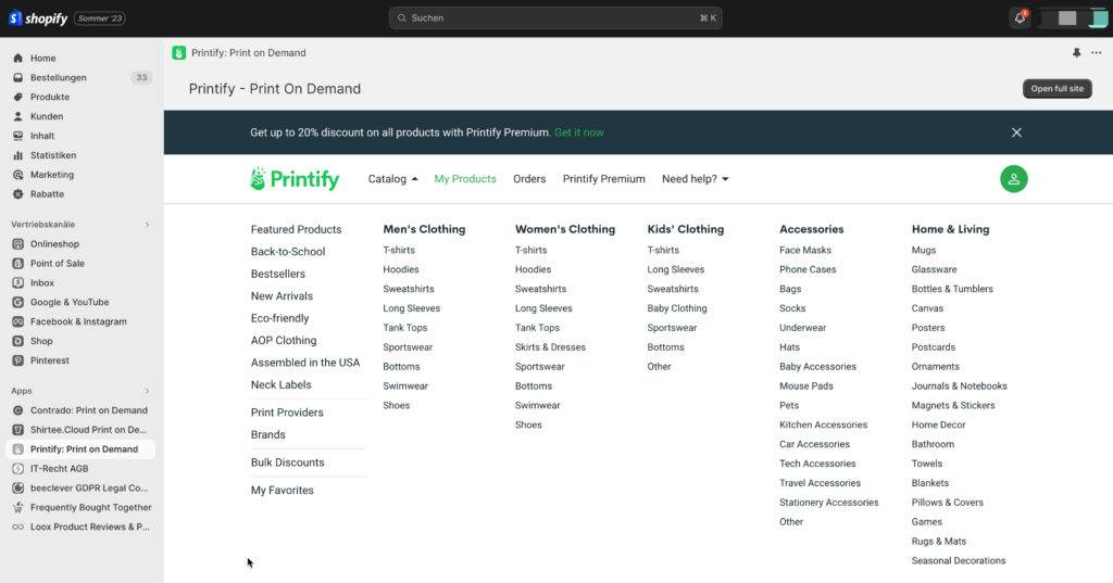 Shopify-Print-on-Demand - Daniel Gaiswinkler - E-Commerce mit Print on Demand Printfiy - Shopify-Print-on-Demand App