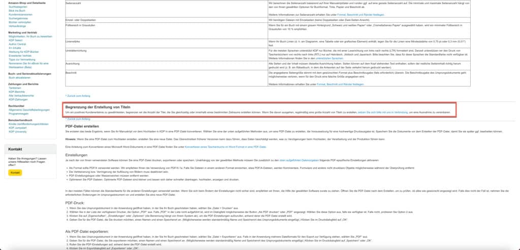 Amazon-KDP-Upload-Begrenzung - Daniel Gaiswinkler - E-Commerce mit Print on Demand