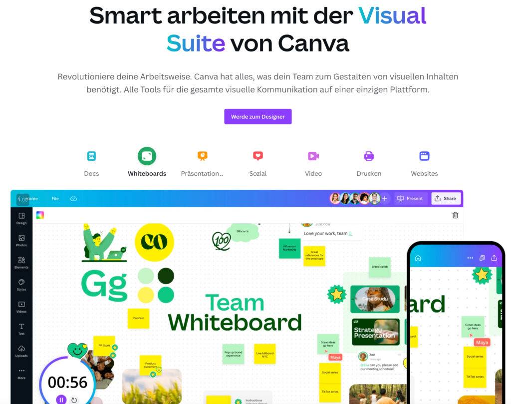 Canva-Visual-Suite-Team-Arbeit-mit-Canva - Daniel Gaiswinkler - E-Commerce mit Print on Demand