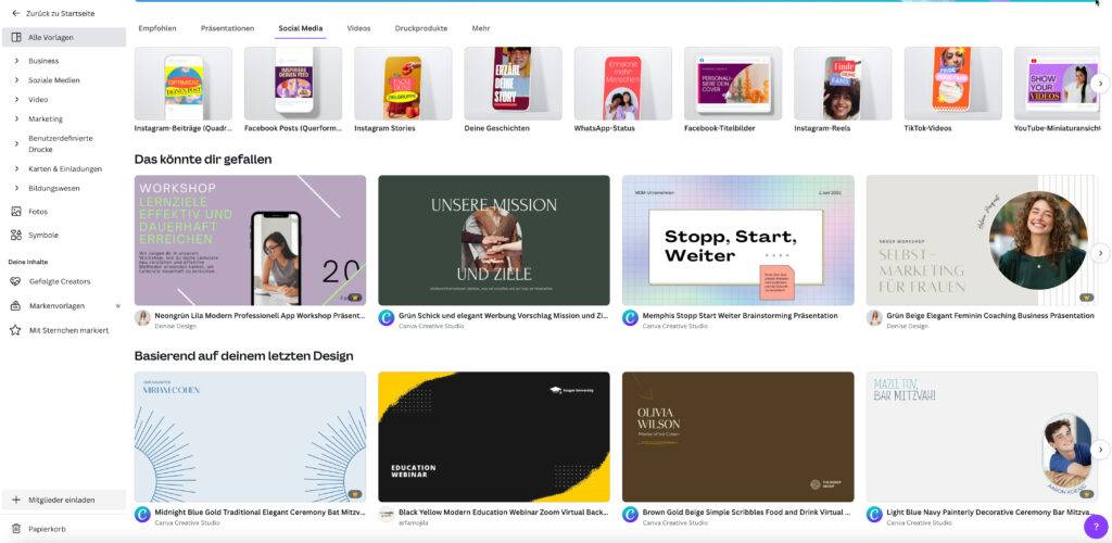 Canva-Vorlagen - Daniel Gaiswinkler - E-Commerce mit Print on Demand